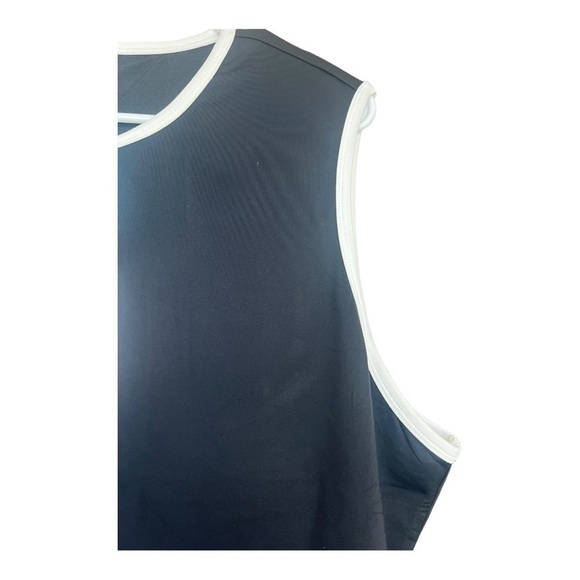 Good American X Anthro Black Plus Varsity Front  Zipper Swim Dress Size Plus NEW - Picture 5 of 15